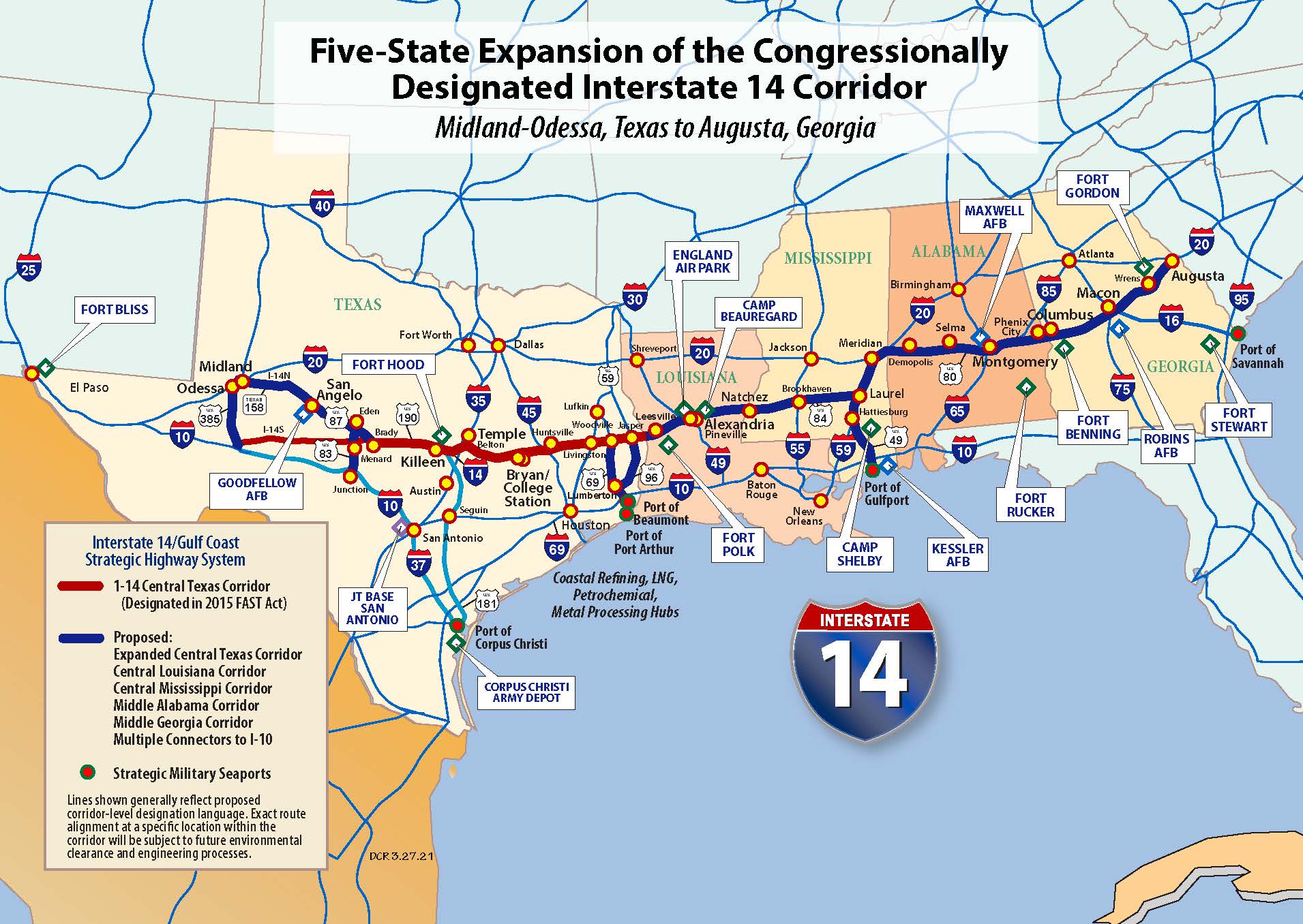 Port of Corpus Christi Expresses Support for I 14 Corridor