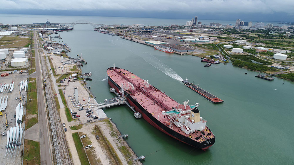 NuStar Suezmax vessel Docked