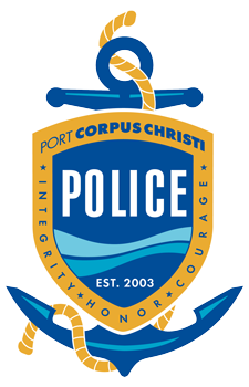 Logotipo de la policía de Port Corpus Christi